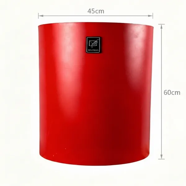 گلدان فلزی قطر 45 در 60 به همراه زیری و چرخ