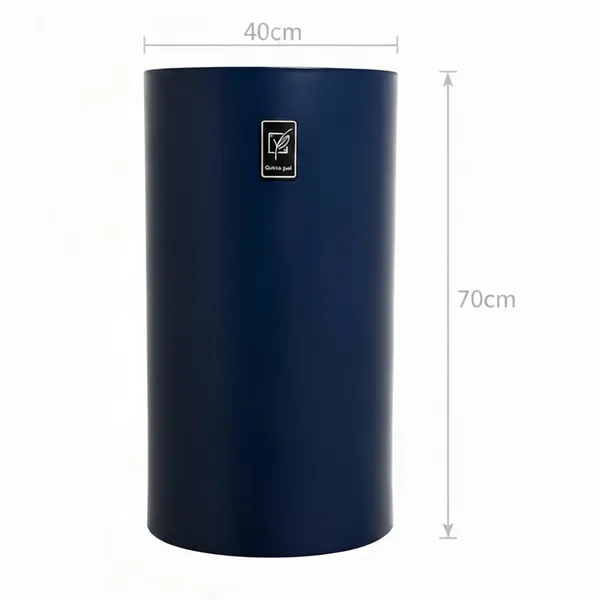 گلدان فلزی قطر 40 در 70 به همراه زیری و چرخ