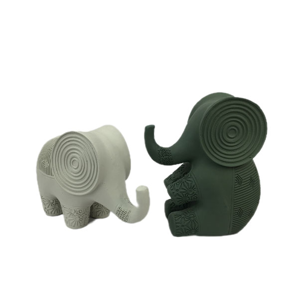 مجسمه دکوری مدل فیل مینیمال مجموعه دو عددی