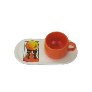 سرویس چای خوری دو پارچه مدل دختر کلاهدار | فروشگاه آنلاین سله بن
